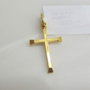 Anhänger Kreuz Gelbgold