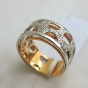 Ring Bicolor mit Brillanten