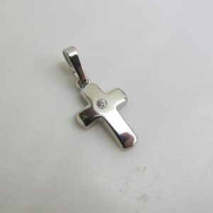 Anhänger Kreuz Silber mit Zirkon