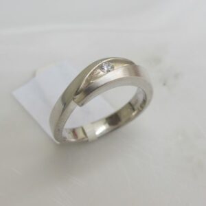 Ring Silber mit blauem Stein