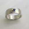 Ring Silber mit blauem Stein